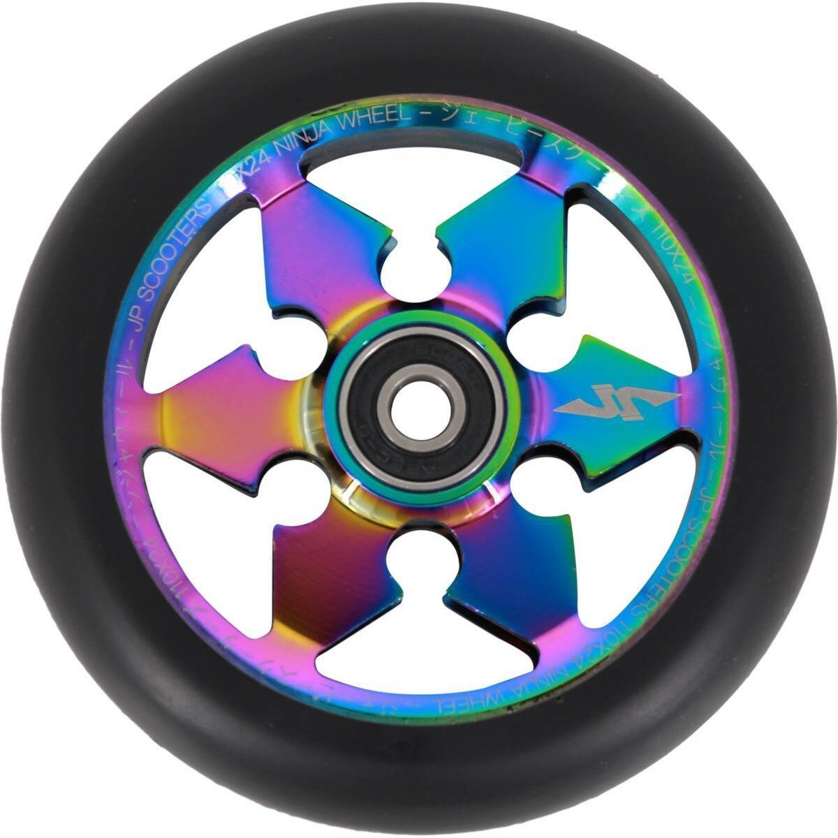 JP Ninja 6-Spoke Kółka Do Hulajnogi Wyczynowej - Rainbow- ScootWorld