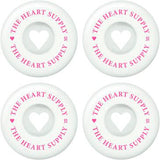 Heart Supply Clean Heart 99A Kółka do Deskorolki 4-Pak - White/Pink- ScootWorld