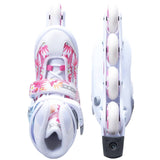 Roces Compy 9.0 Rolki Dziewczynki - White- ScootWorld