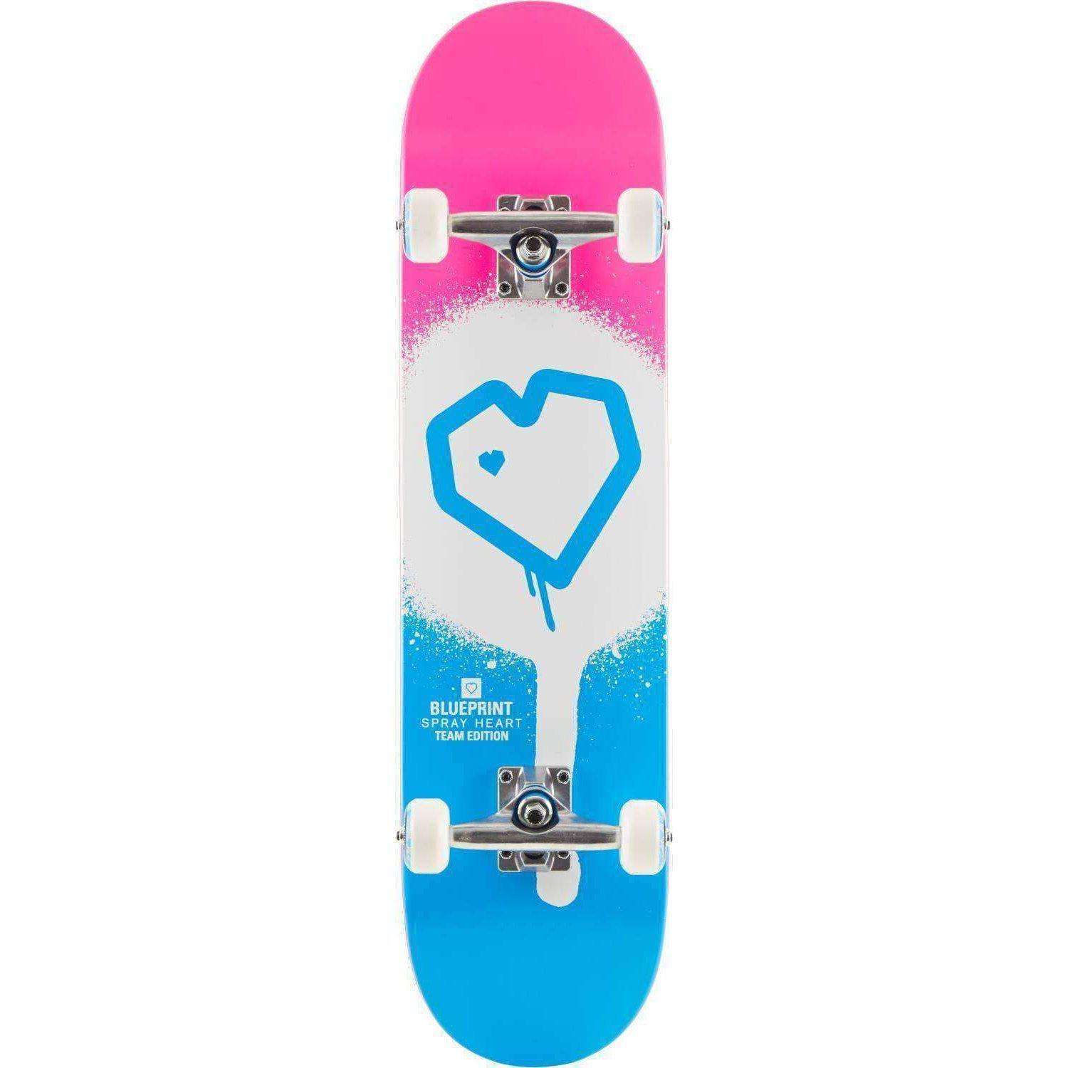 Blueprint Spray Heart Deskorolka Klasyczna - Blue/Pink- ScootWorld