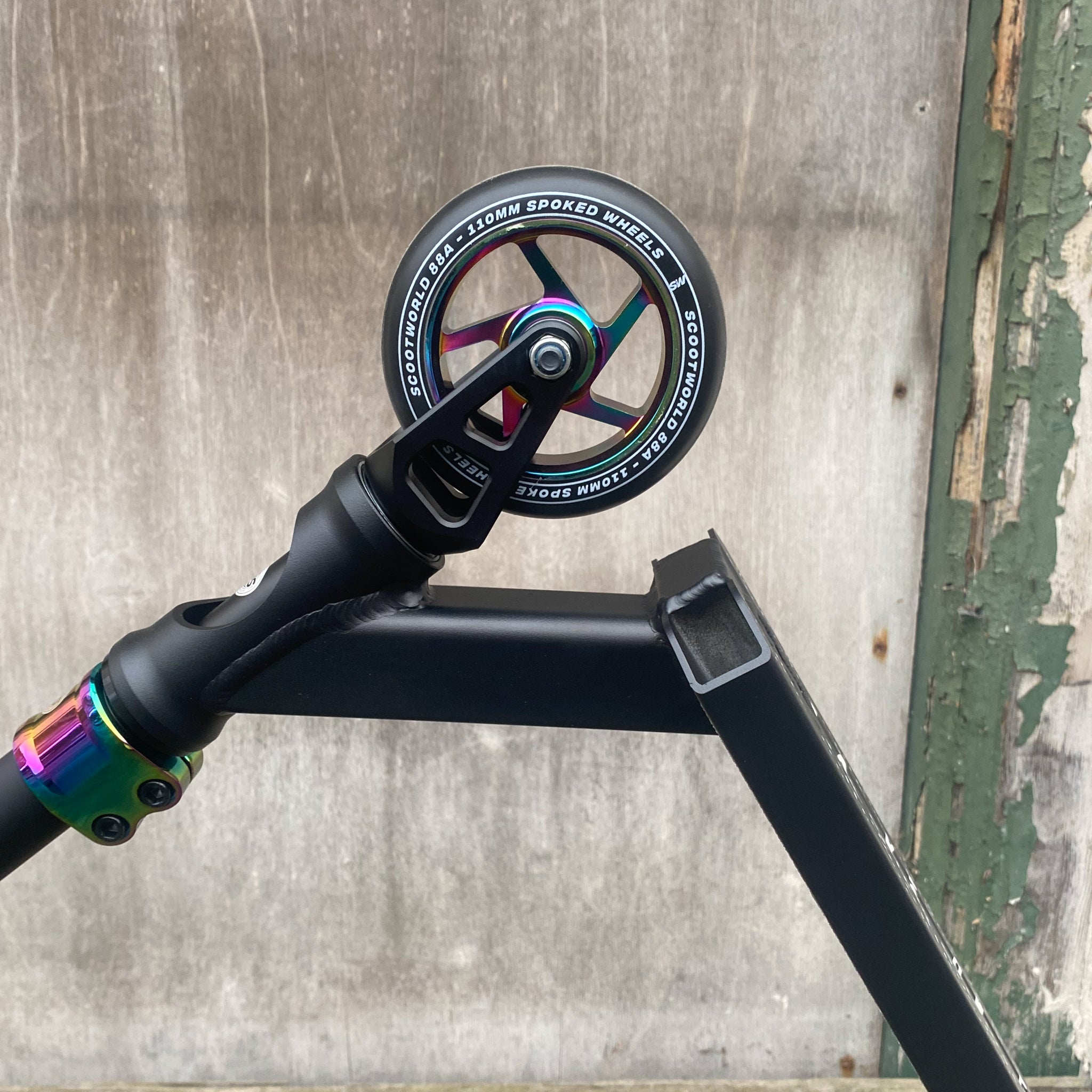 ScootWorld Titan Custom Build - Black/Rainbow- ScootWorld