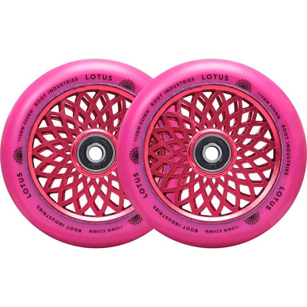 Root Lotus Kółka Do Hulajnogi Wyczynowej 2-Pak - Radiant Pink- ScootWorld