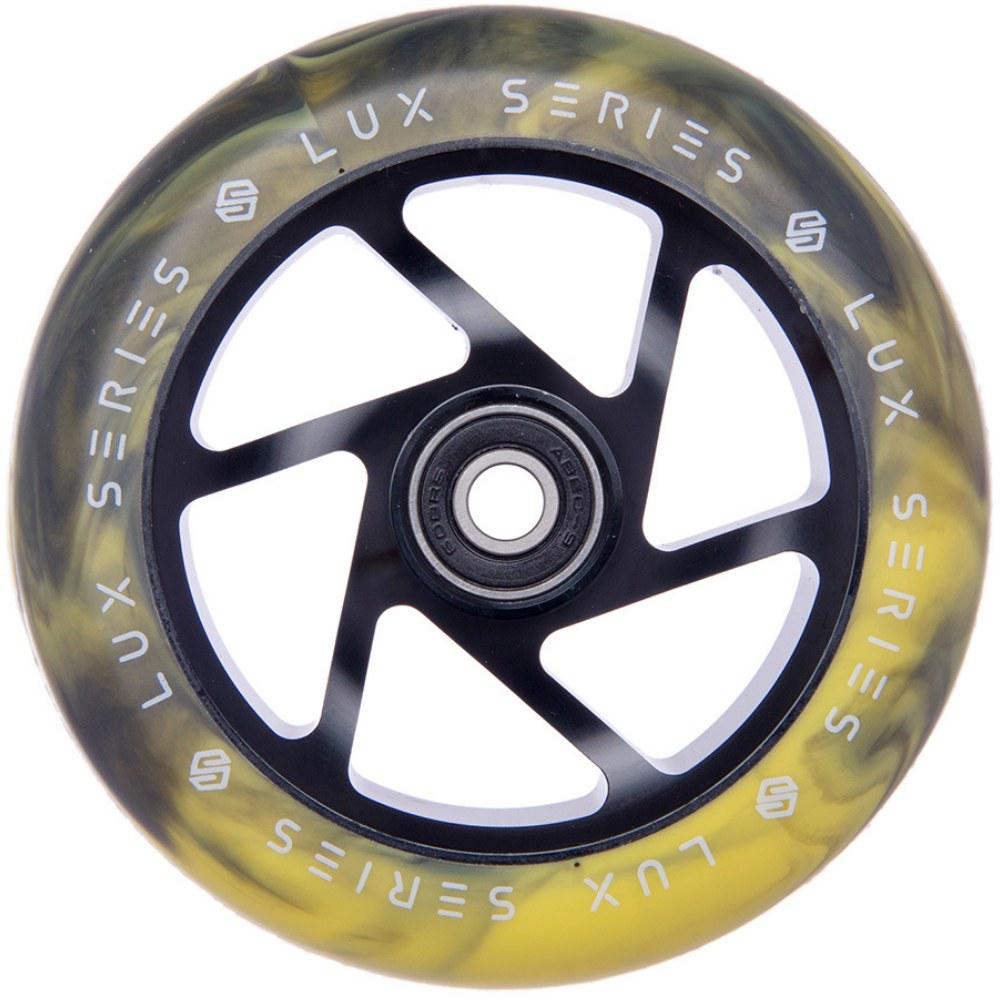 Striker Lux Spoked 110MM Kółka Do Hulajnogi Wyczynowej - Black/Yellow- ScootWorld