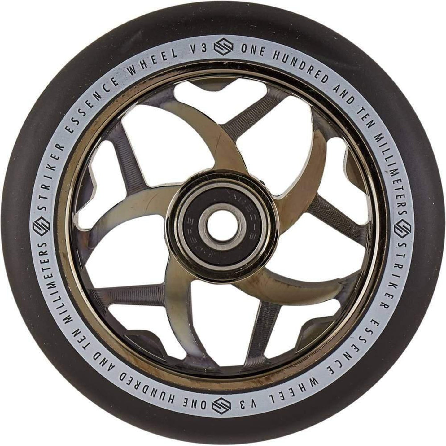 Striker Essence V3 Black PU 110mm Kółka Do Hulajnogi Wyczynowej - Metallic Black- ScootWorld