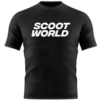 ScootWorld Big Logo Tshirt - Black- ScootWorld