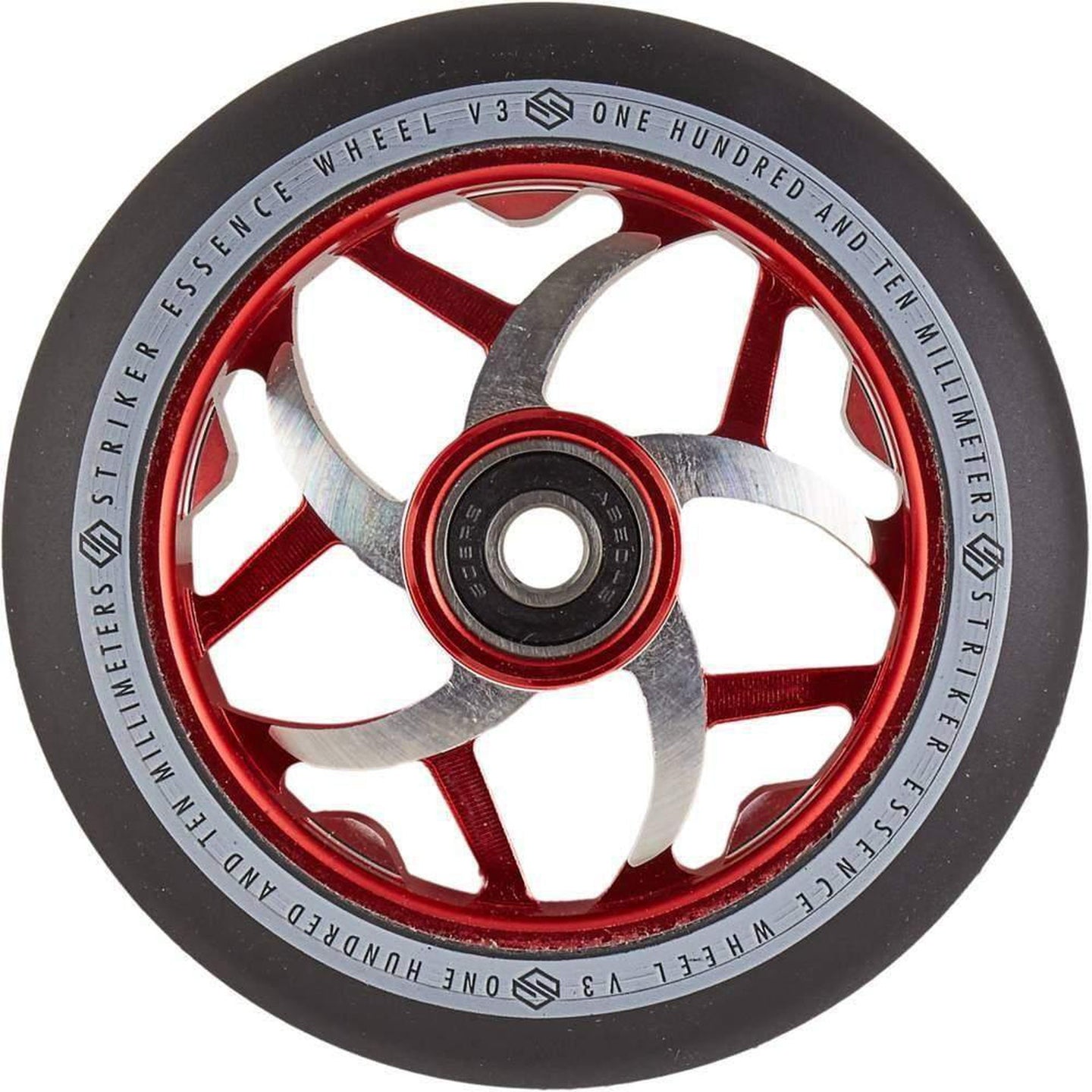 Striker Essence V3 Black PU 110mm Kółka Do Hulajnogi Wyczynowej - Red- ScootWorld